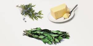 Kleka, lovorov list i maslac za izradu masti